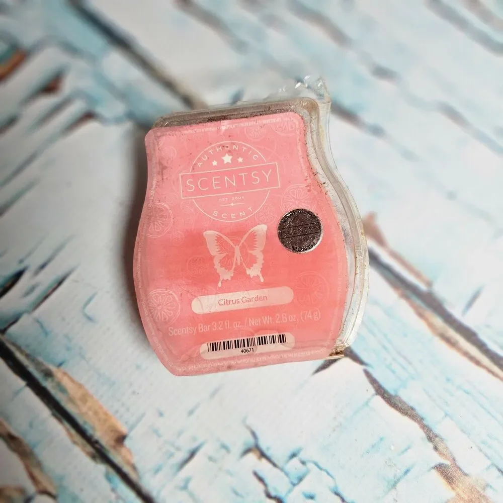 Scentsy Citrus Garden Wax Bar Scent of the Month Retired Lime Lemon Thyme